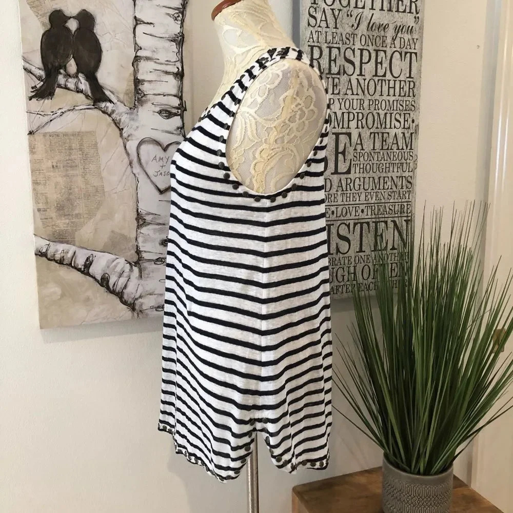 J. Crew Linen Studded Striped Tank - Picture 5 of 8